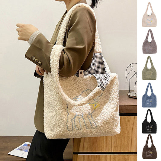 Lamb Bags Winter Shoulder Bag For Women Shopping Hnadbags - The Number 1 Things