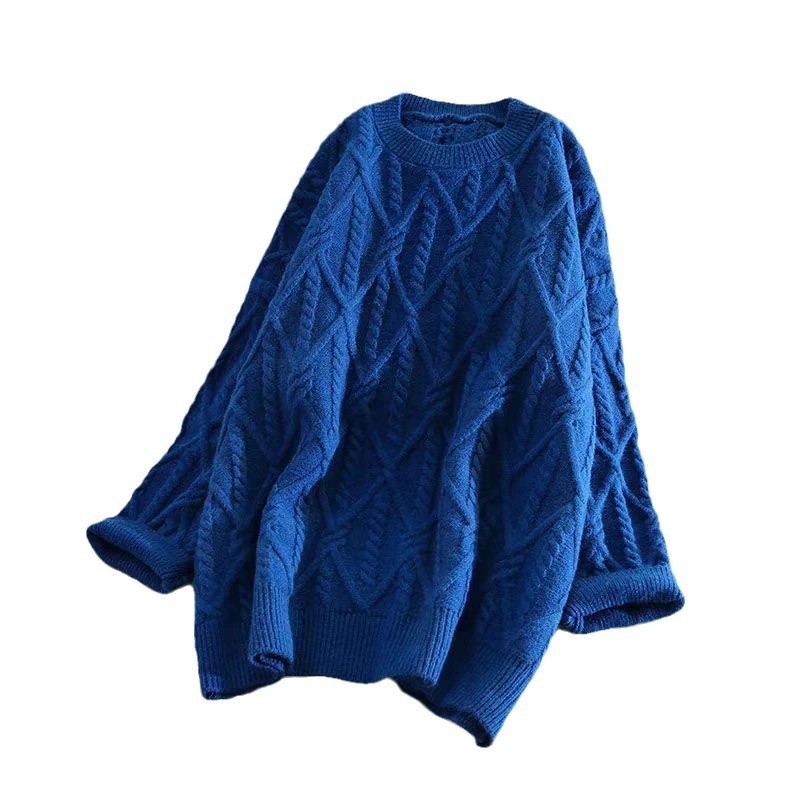 Women's Sweater Thick Retro Hong Kong Style Loose And Lazy Style - The Number 1 Things