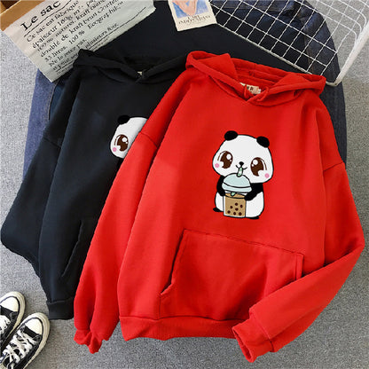 Lazy Style Loose Korean Style Hooded Top - The Number 1 Things