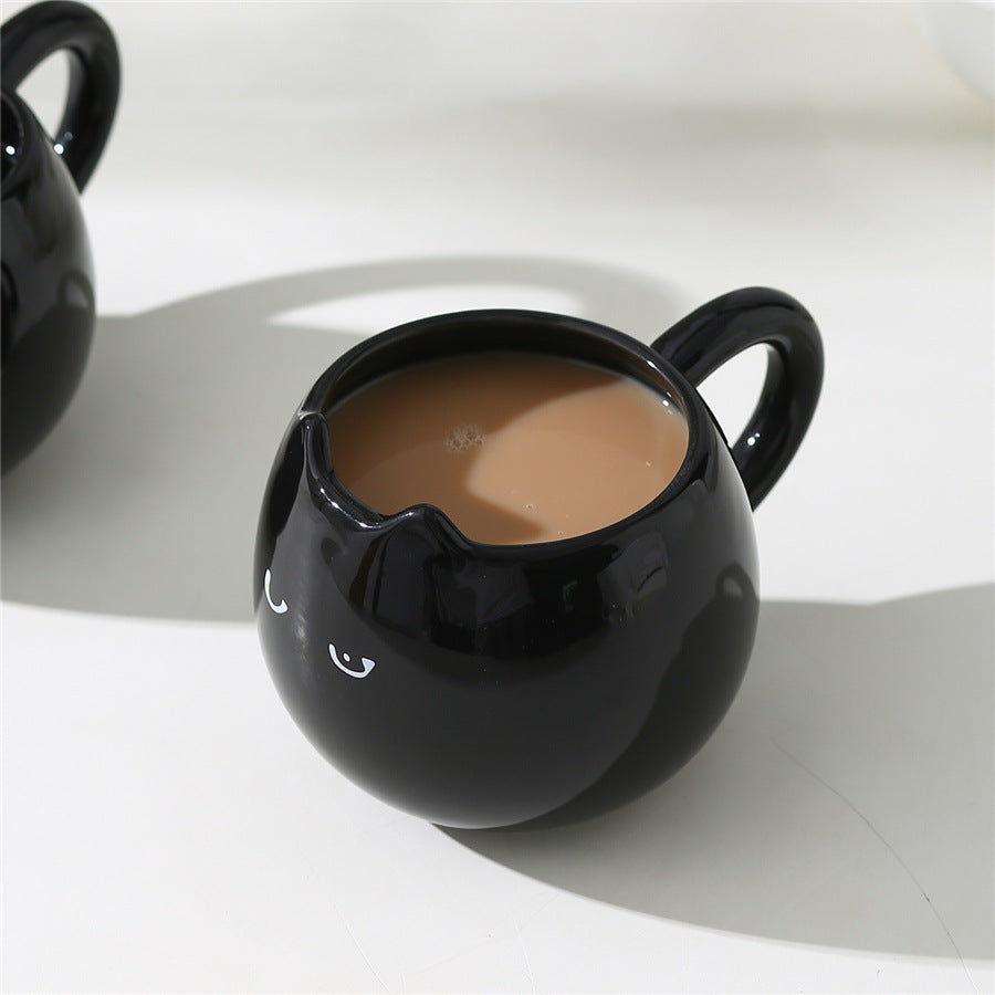 Small Black Cat Cute Shape Office Cup Creative Cup - The Number 1 Things