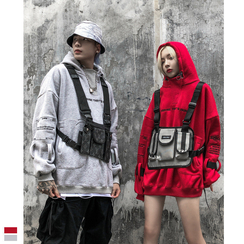 High Street Hooded Loose Letter Embroidered Sweatshirt - The Number 1 Things