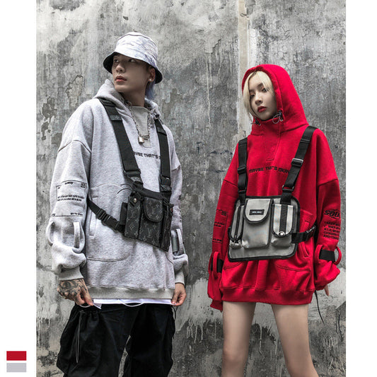 High Street Hooded Loose Letter Embroidered Sweatshirt - The Number 1 Things