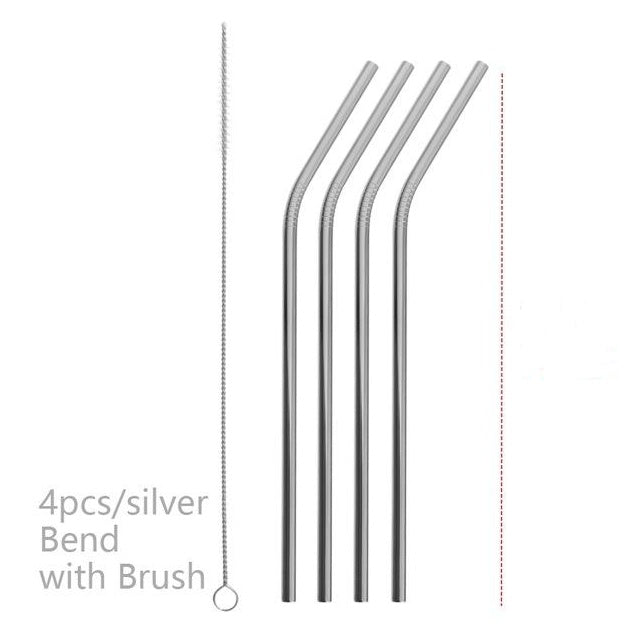 Colourful Reusable Stainless Steel Straws - The Number 1 Things