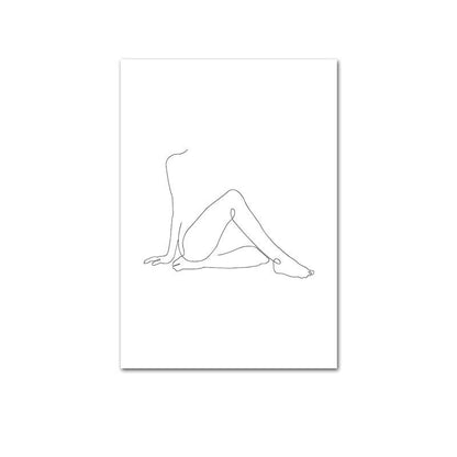 Abstract Botanical Canvas Drawing Style Home Decor - The Number 1 Things