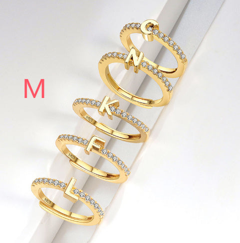 S925 Sterling Silver New Style Micro-inlaid Letters Ring - The Number 1 Things