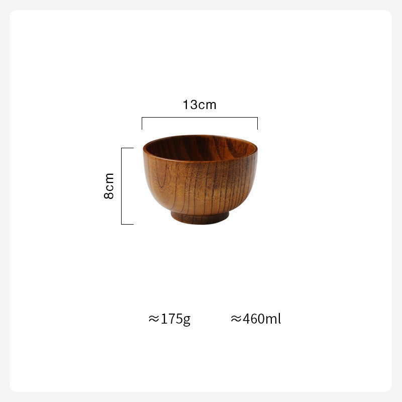 Wooden Bowl Japanese Style Wood Rice Soup Bowl Salad Bowl Food Container Large Small Bowl for Kids Tableware Wooden Utensils - The Number 1 Things