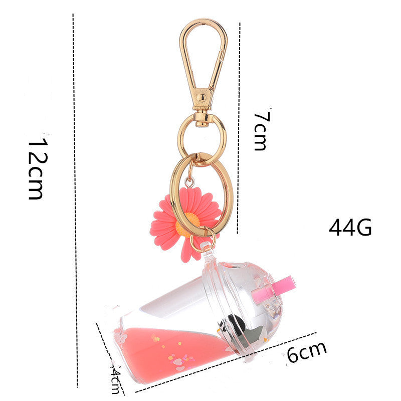 Acrylic Milk Bottle Simulation Milk Tea Cup Keychain - The Number 1 Things