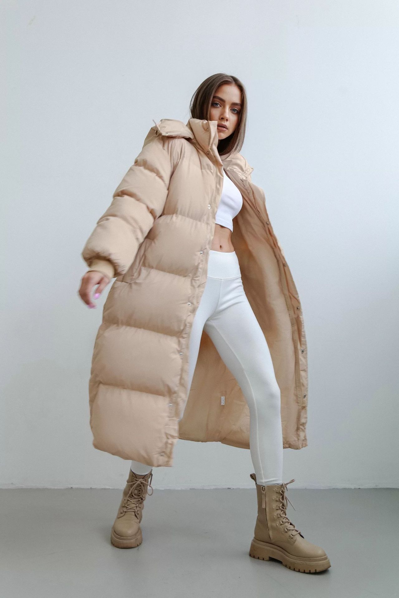 Long Puffer Jacket Cute Soft Colors Puffer Unisex Jackets