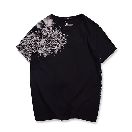 New Embroidered T-shirt Export Original Chinese Style Embroidery T Tattoo Tattoo Short T Embroidery Squid T-shirt 0352 - The Number 1 Things