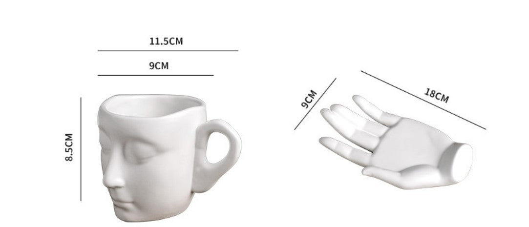 High Temperature Ceramic Creative Abstract Art Hand Fragrance Coffee Cup - The Number 1 Things