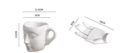 High Temperature Ceramic Creative Abstract Art Hand Fragrance Coffee Cup - The Number 1 Things