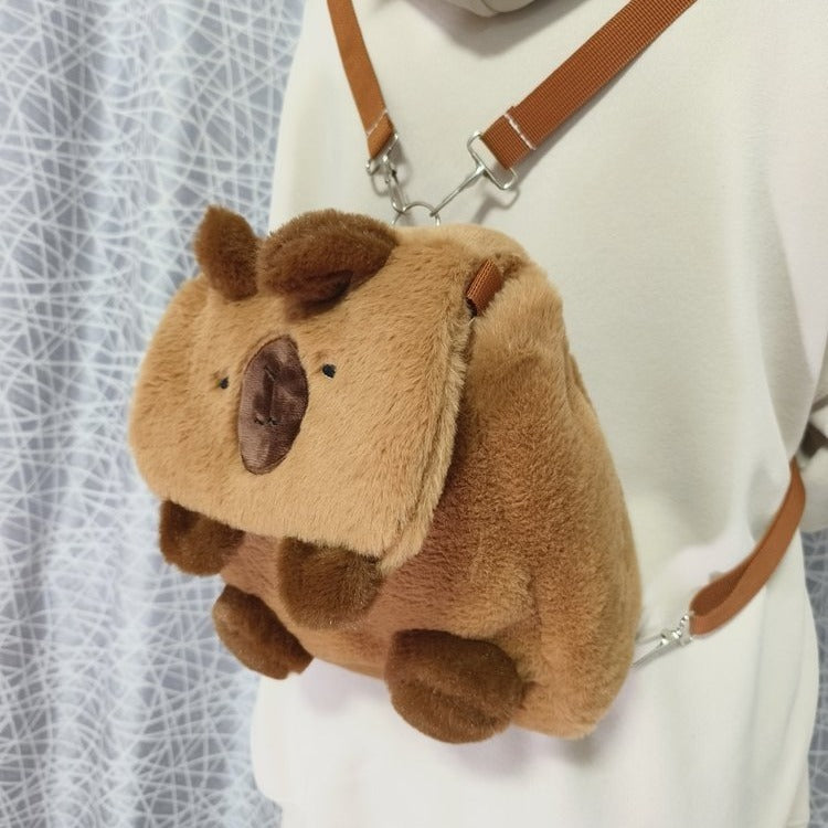 Cartoon Cute Niche Capybara Plush Bag