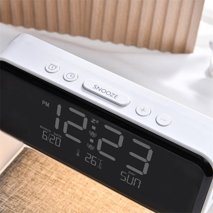 3 In 1 Bedside Lamp Wireless Charging LCD Screen Alarm Clock Wireless Phone Charger - The Number 1 Things