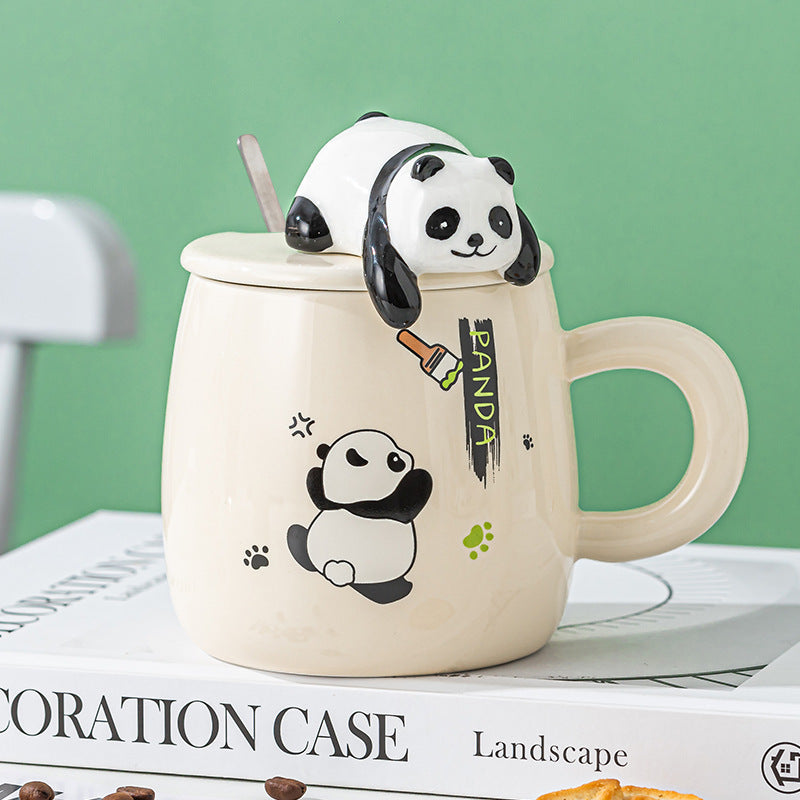 Lying Bear Interactive Cup With Cover With Spoon - The Number 1 Things