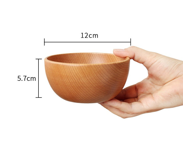 Tableware wooden bowl dish set Japanese style Beech jujube wood bowl household - The Number 1 Things
