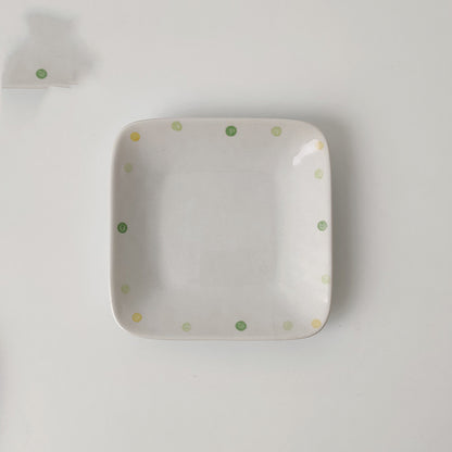 Dot Ceramic Plate Set Small Breakfast Plate Dessert Plate Flavor Plate Oval Plate - The Number 1 Things