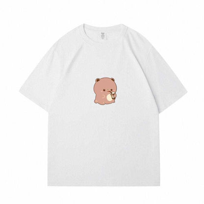 Boba Lovin Boberu Loose Cotton T-shirt - The Number 1 Things