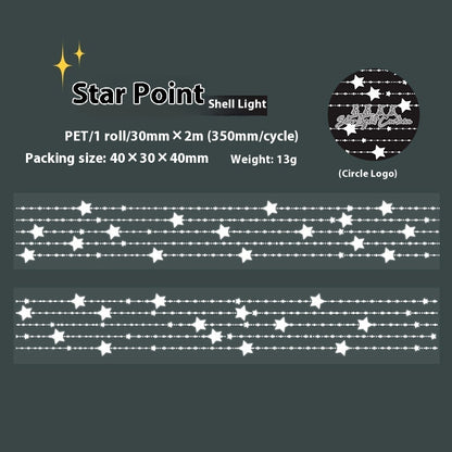 Beautiful Day Shell XINGX Light Curtain Series Hand Account Diy Decoration Material Stickers Tape - The Number 1 Things