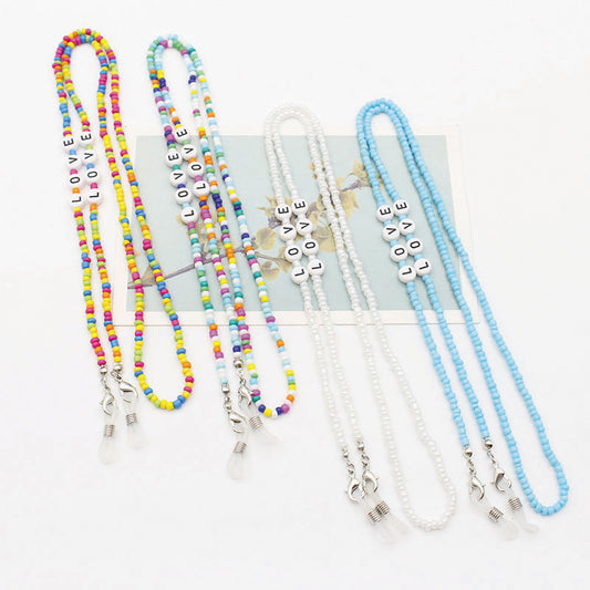 Eyeglasses Chain Letter Chain Color Mix Necklace - The Number 1 Things