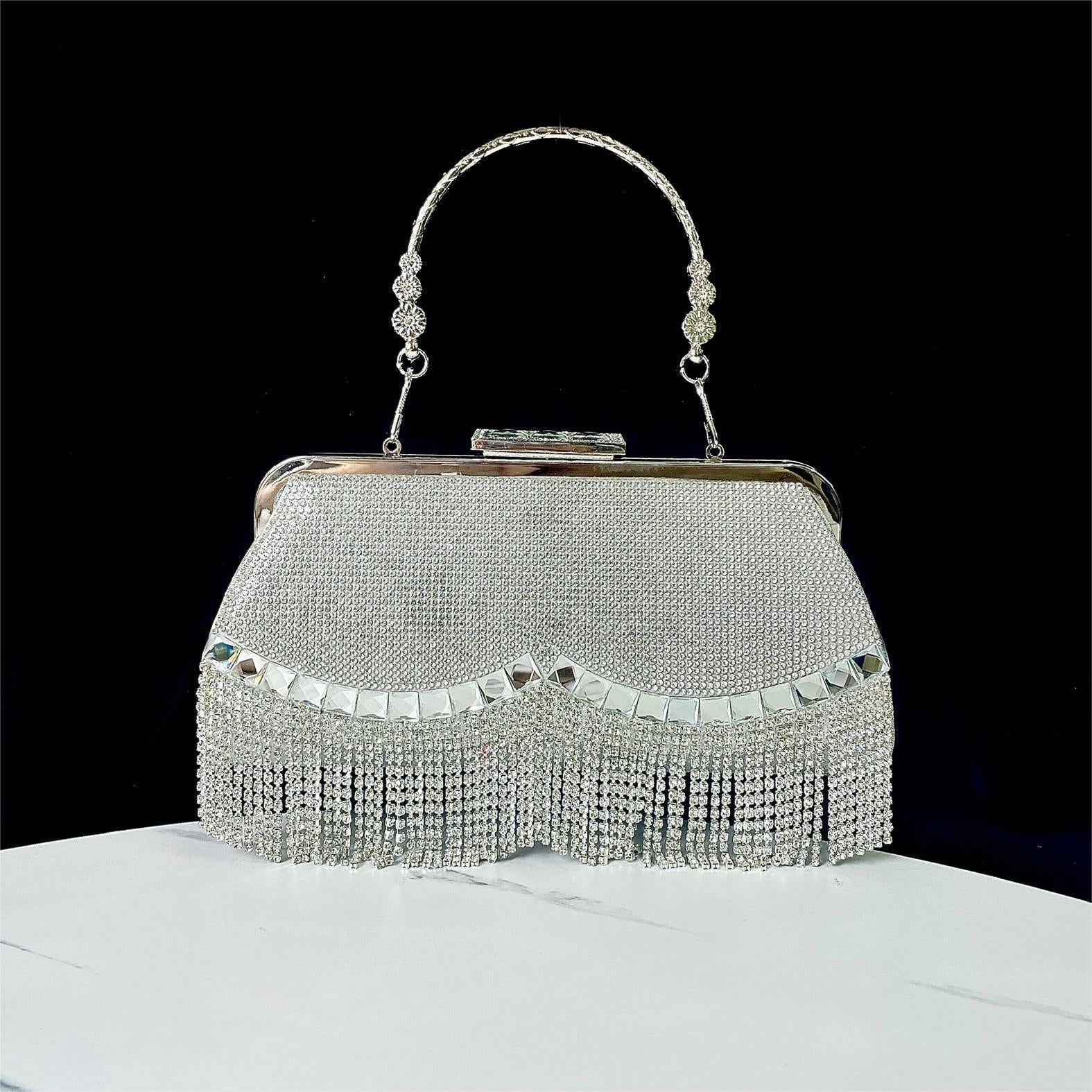 New Tassel KTV Princess Dinner Dress Hand Shoulder Crossbody Banquet Bag - The Number 1 Things