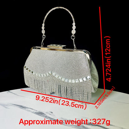 New Tassel KTV Princess Dinner Dress Hand Shoulder Crossbody Banquet Bag - The Number 1 Things