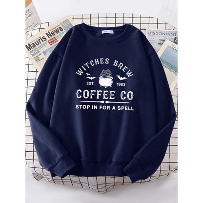 Witches Make Coffee Straight Letter Hoodie Letter Print - The Number 1 Things