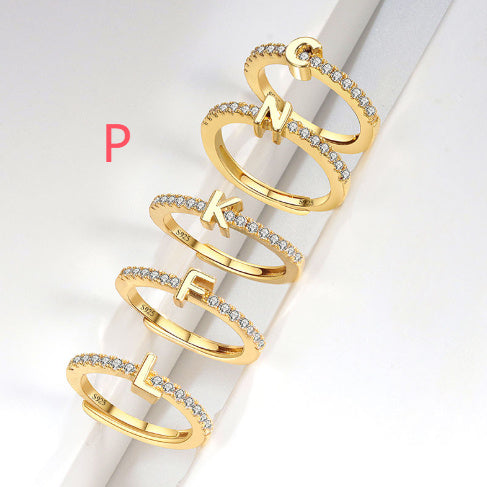 S925 Sterling Silver New Style Micro-inlaid Letters Ring - The Number 1 Things