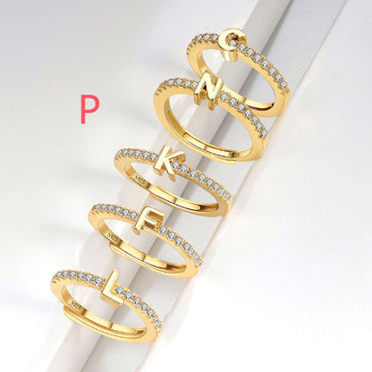 S925 Sterling Silver New Style Micro-inlaid Letters Ring - The Number 1 Things
