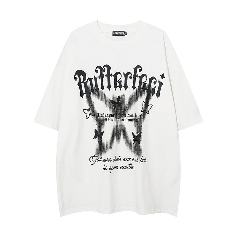 American High Street Butterfly Printed T-shirt For Men And Women - The Number 1 Things