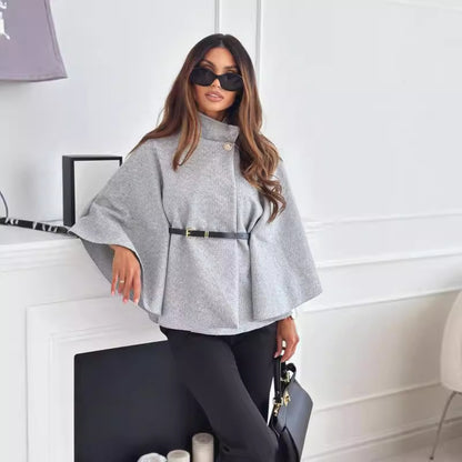 Batwing Sleeves Cloak Top With Belt Fashion Wears For Women - The Number 1 Things