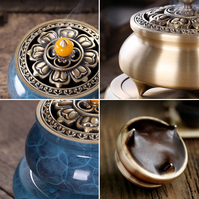 Home Indoor Hollow Lotus Cover Incense Burner - The Number 1 Things
