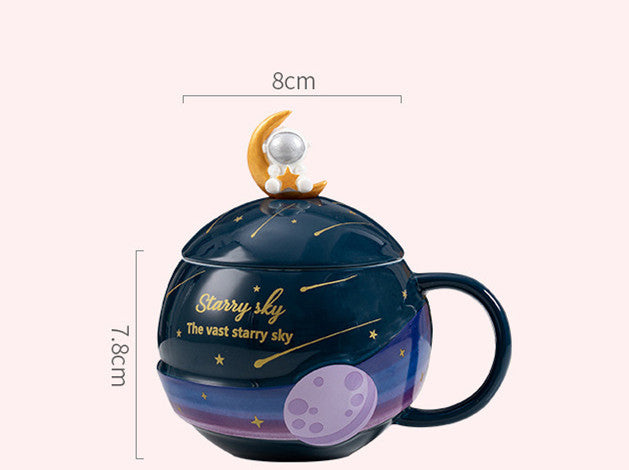 Creative Household Cup Ceramic High-value Spoon With Lid - The Number 1 Things