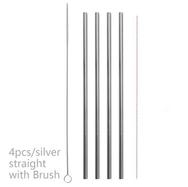 Colourful Reusable Stainless Steel Straws - The Number 1 Things