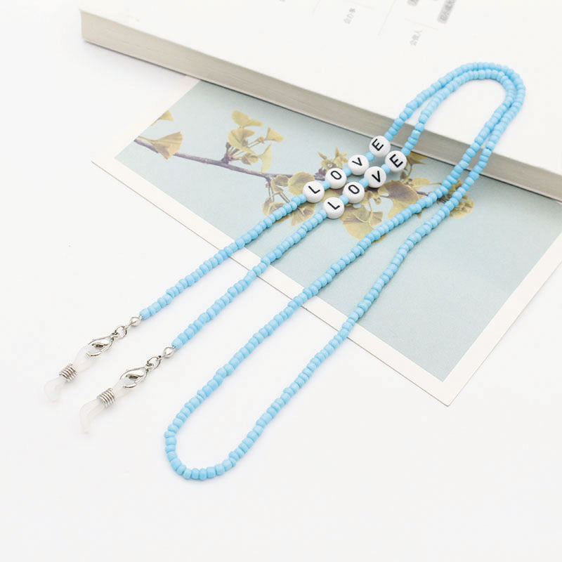 Eyeglasses Chain Letter Chain Color Mix Necklace - The Number 1 Things
