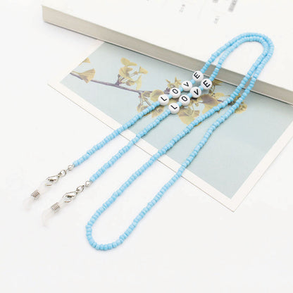 Eyeglasses Chain Letter Chain Color Mix Necklace - The Number 1 Things