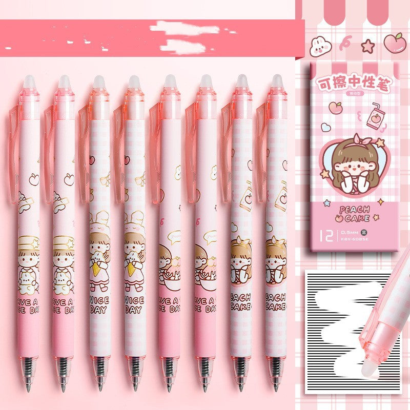 Elementary School Student Press Heat Erasable Gel Pen