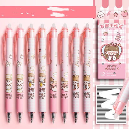 Elementary School Student Press Heat Erasable Gel Pen