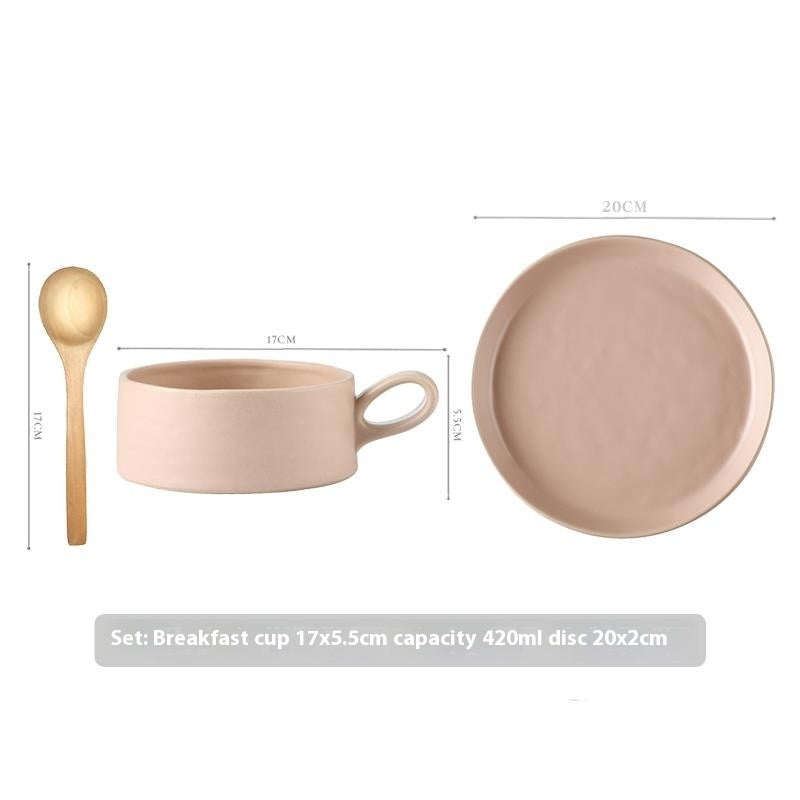 Morandi Ceramic Tableware Combination Breakfast Cup