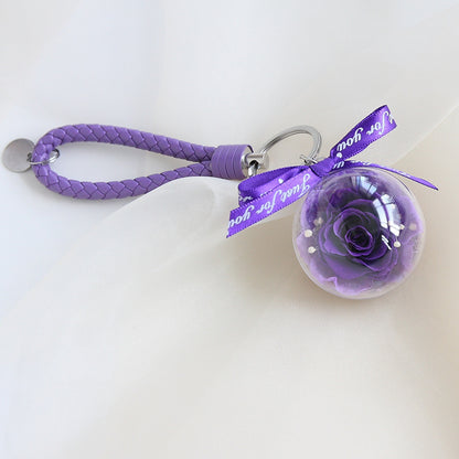 Preserved Flower Keychain Car Bag Hanging Gift - The Number 1 Things