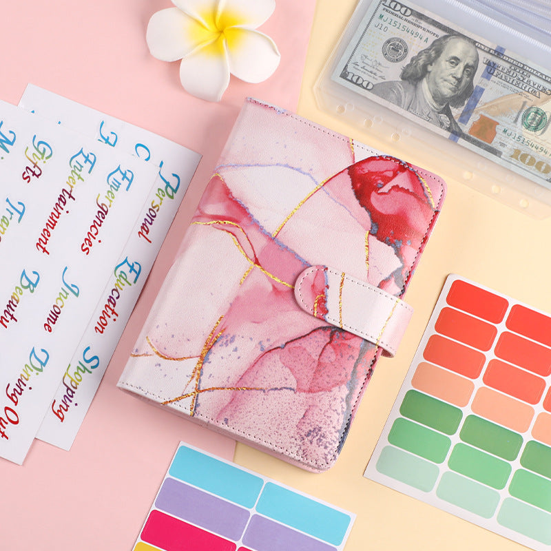 A6 Loose-leaf Binder Journal Book Notebook Leather PU 6 Hole Loose Spiral Calculator - The Number 1 Things
