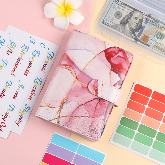 A6 Loose-leaf Binder Journal Book Notebook Leather PU 6 Hole Loose Spiral Calculator - The Number 1 Things