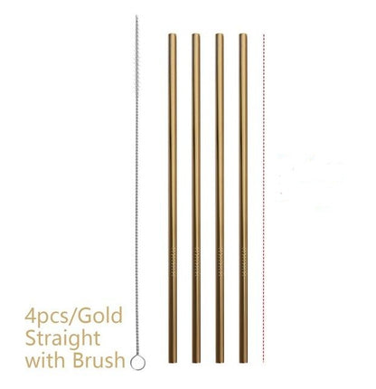 Colourful Reusable Stainless Steel Straws - The Number 1 Things