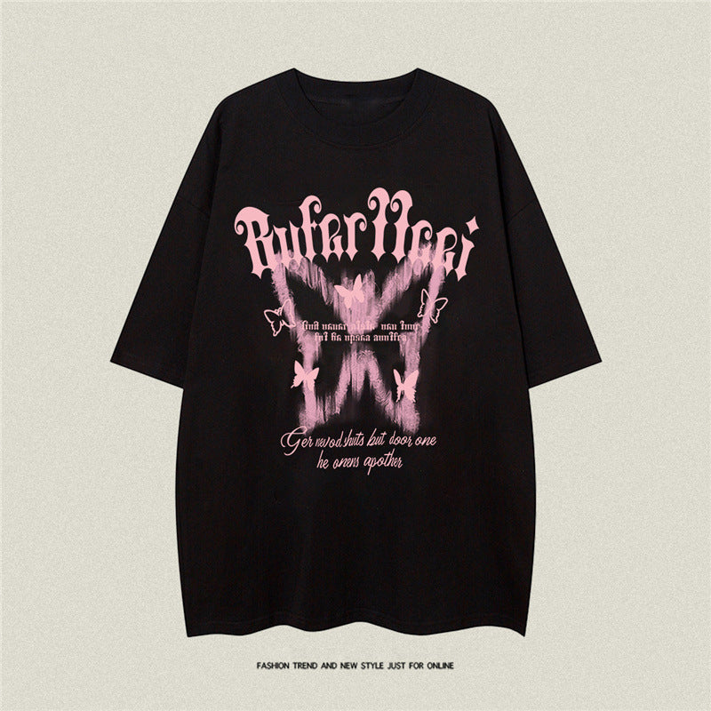 American High Street Butterfly Printed T-shirt For Men And Women - The Number 1 Things