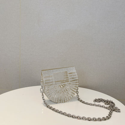 Rhinestone Rhinestone Acrylic Chain Vegetable Basket Crossbody Bag - The Number 1 Things