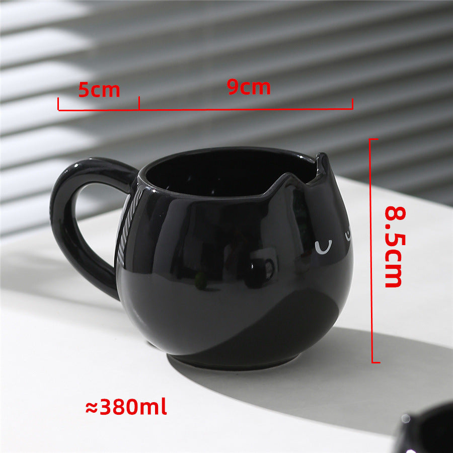 Small Black Cat Cute Shape Office Cup Creative Cup - The Number 1 Things