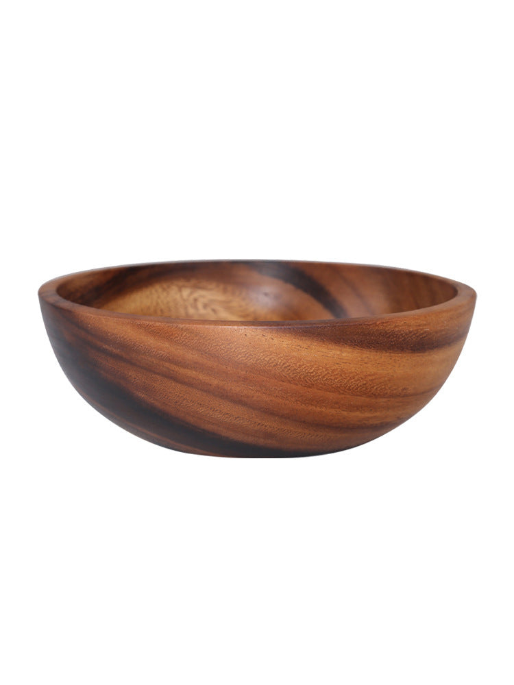 Natural Wooden Bowl Fruit Bowl Salad Bowl