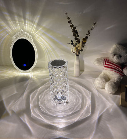 Romantic LED Rose Diamond Table Lamps For Bedroom Living Room Party Dinner Decor Creative Lights - The Number 1 Things