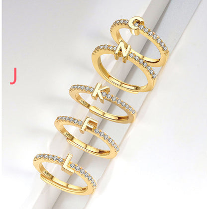 S925 Sterling Silver New Style Micro-inlaid Letters Ring - The Number 1 Things