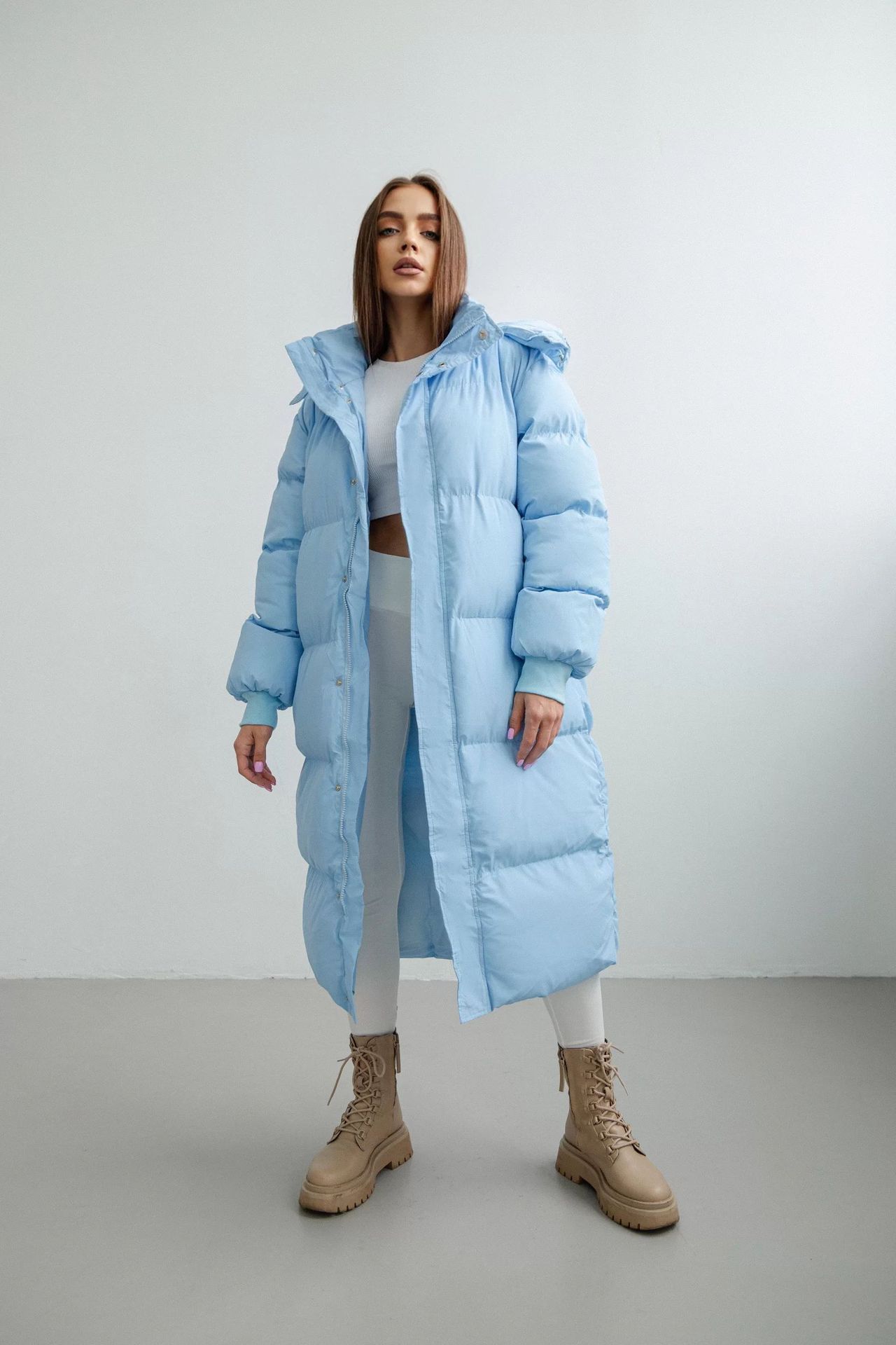 Long Puffer Jacket Cute Soft Colors Puffer Unisex Jackets