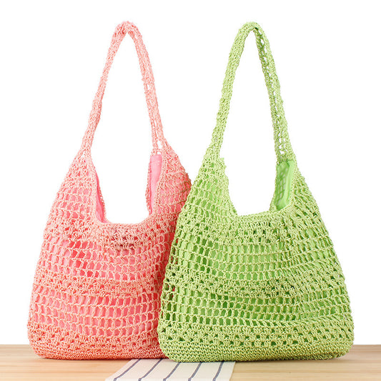 Large Capacity Hand-woven Simple Holiday Shoulder Bag - The Number 1 Things
